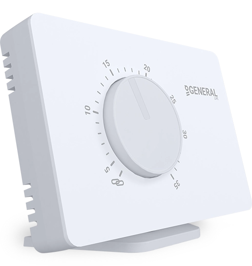 mitra 110s rf kablosuz oda termostatı - yan görsel