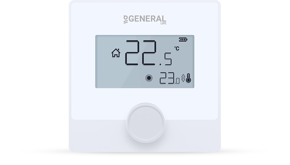 ht25-2s rf kablosuz oda termostatı - beyaz
