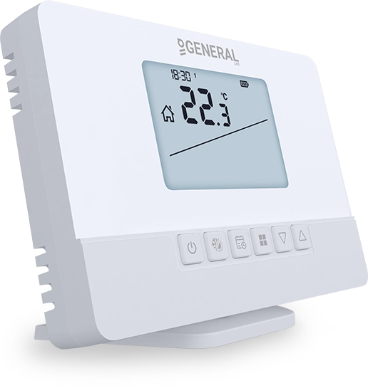 aruna 302s smart akıllı oda termostatı - yan görsel