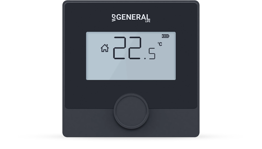 ht25-2s smart akıllı oda termostatı - siyah