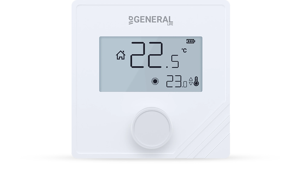 mitra 25 rf kablosuz oda termostatı - beyaz