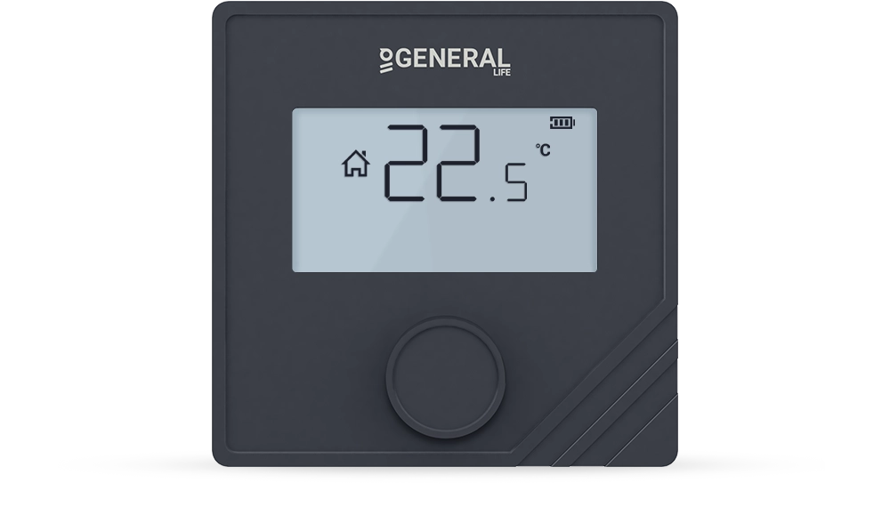 mitra25 smart akıllı oda termostatı - siyah