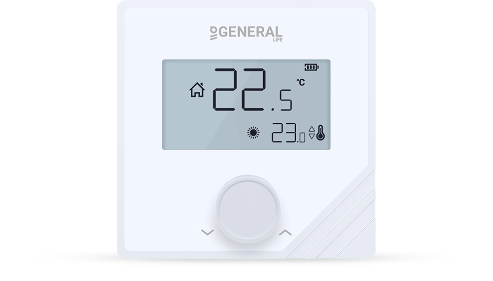 mitra 25s rf kablosuz oda termostatı - beyaz