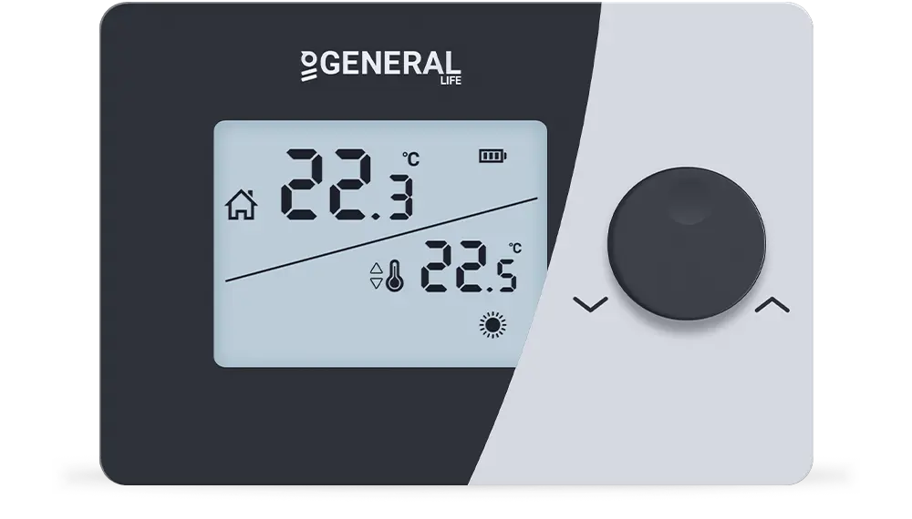 CERES HT260S Kablolu Oda Termostatı - Siyah