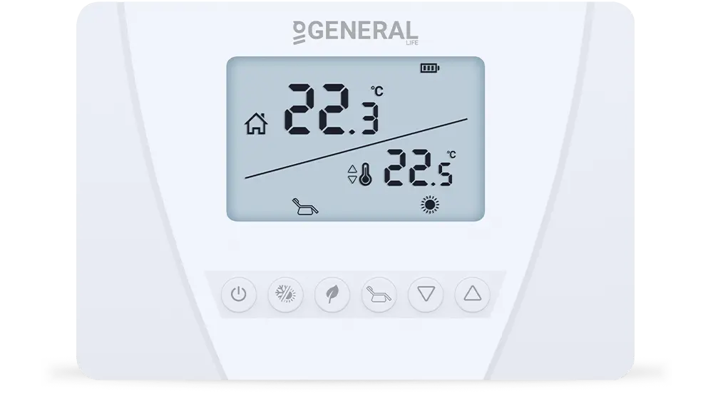 CERES HT270S Kablolu Oda Termostatı - Beyaz