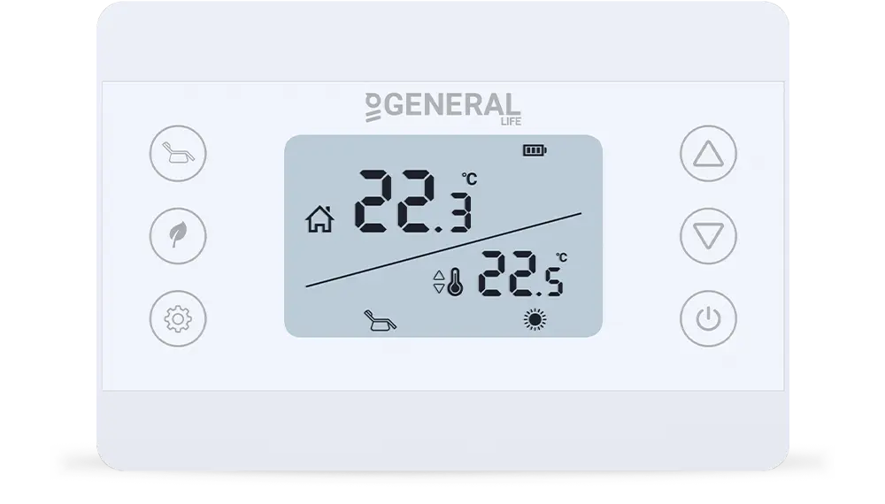 GAIA HT280S RF Kablosuz Oda Termostatı - Beyaz