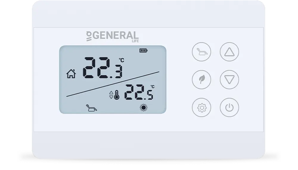 ILLONA HT280S RF Kablosuz Oda Termostatı - Beyaz