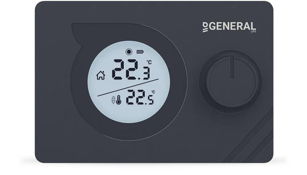 MITRA HT220 RF Kablosuz Oda Termostatı - Siyah