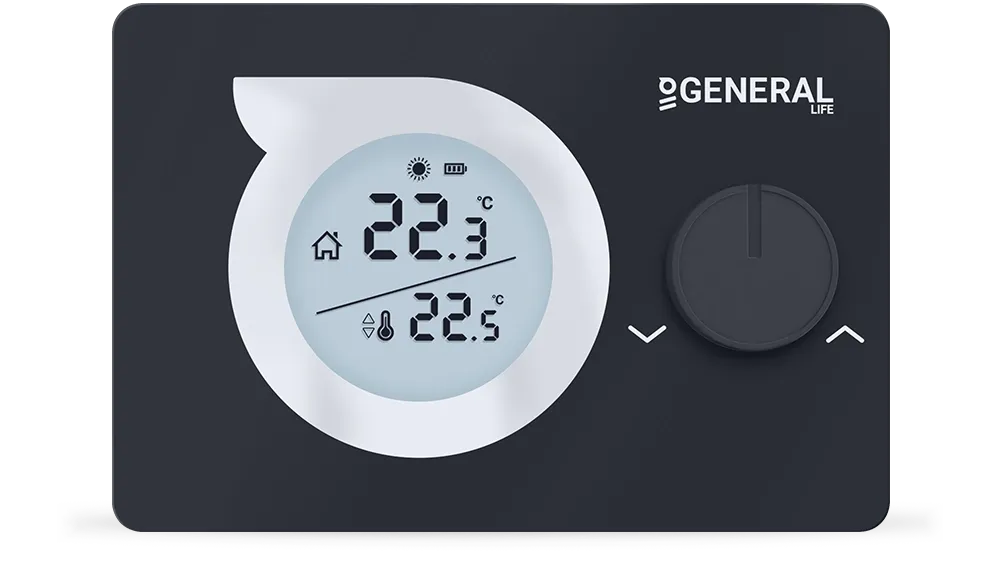 MITRA HT230S RF Kablosuz Oda Termostatı - Siyah