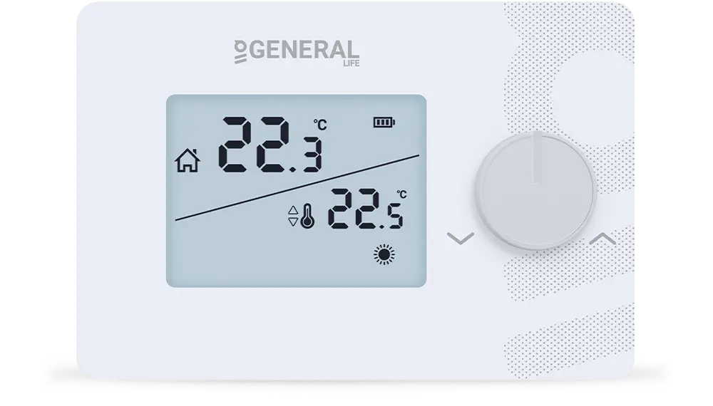 MITRA HT260S RF Kablosuz Oda Termostatı - Beyaz