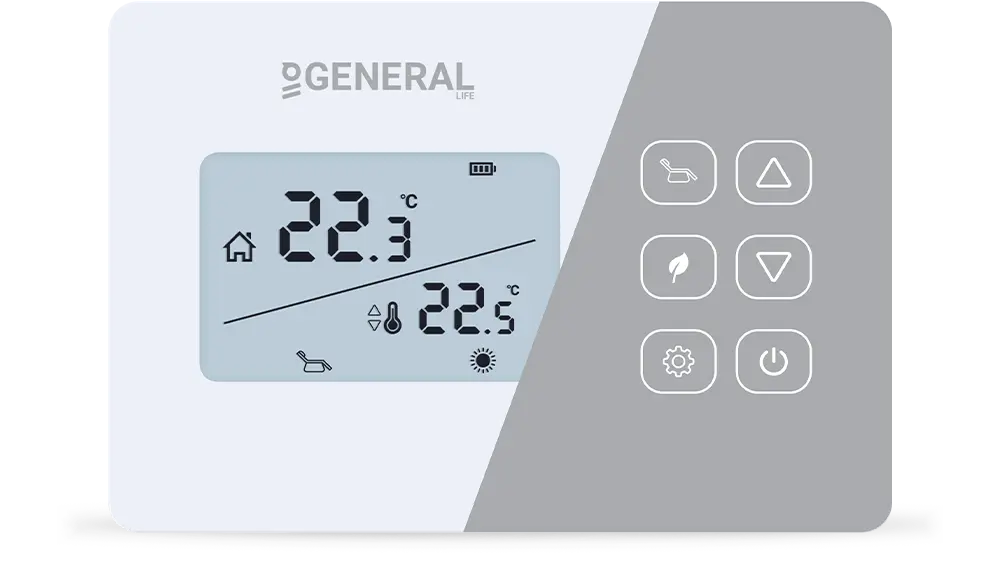 NORA HT280S RF Kablosuz Oda Termostatı - Beyaz