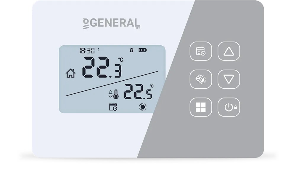 NORA HT330S RF Kablosuz Oda Termostatı - Beyaz