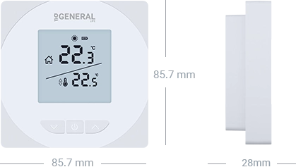 ARUNA HT15S Wired Room Thermostat Technical Data