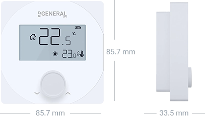 ARUNA HT25S Wired Room Thermostat Technical Data