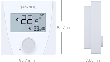 CERES HT25S Wired Room Thermostat Technical Data