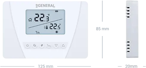 CERES HT270S Wired Room Thermostat Technical Data