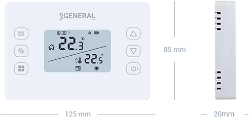 CERES HT330S Wired Room Thermostat Technical Data