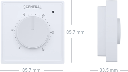 GAIA FH10 Underfloor Heating Thermostat Technical Data