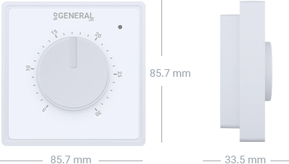 GAIA FH10S Underfloor Heating Thermostat Technical Data