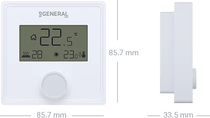 GAIA FH25 Underfloor Heating Thermostat Technical Data