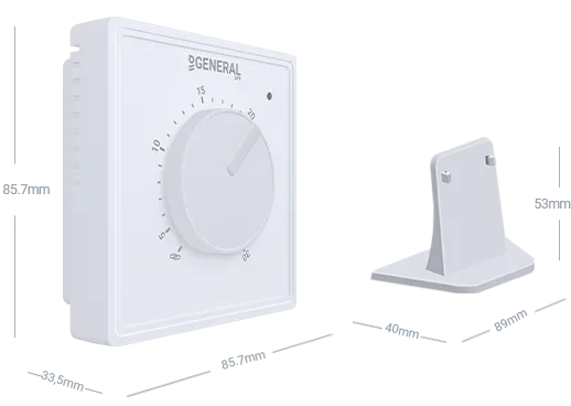 GAIA HT10 RF Wireless Room Thermostat Technical Data