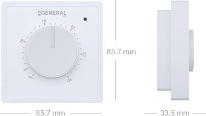 GAIA HT10 Wired Room Thermostat Technical Data