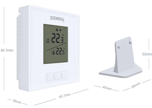 GAIA HT15 RF Wireless Room Thermostat Technical Data