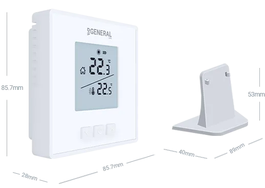 GAIA HT15S RF Wireless Room Thermostat Technical Data