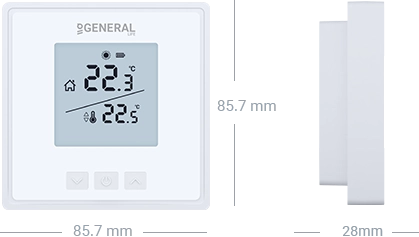 GAIA HT15S Wired Room Thermostat Technical Data