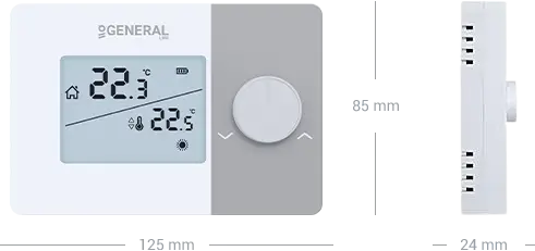 GAIA HT260S Wired Room Thermostat Technical Data