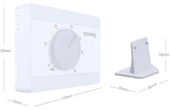 ILLONA HT100S RF Wireless Room Thermostat Technical Data