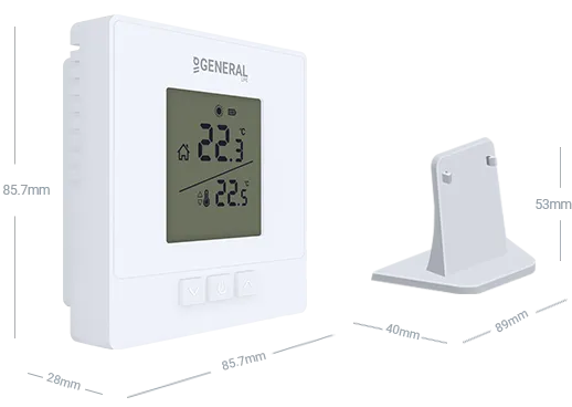 ILLONA HT15 RF Wireless Room Thermostat Technical Data