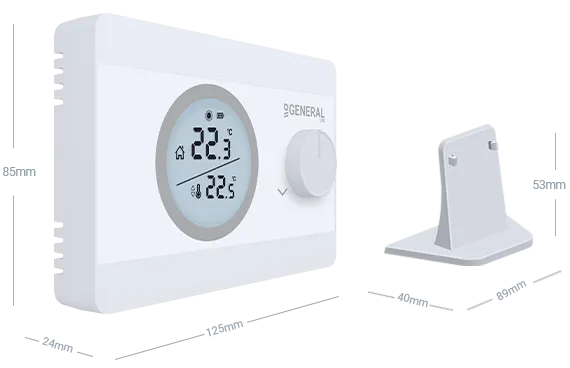 ILLONA HT220S RF Wireless Room Thermostat Technical Data