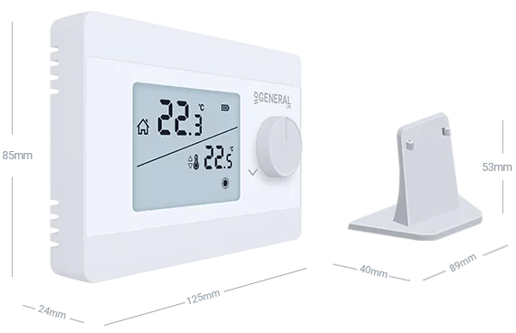 ILLONA HT250S RF Wireless Room Thermostat Technical Data