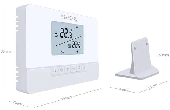 ILLONA HT270S RF Wireless Room Thermostat Technical Data