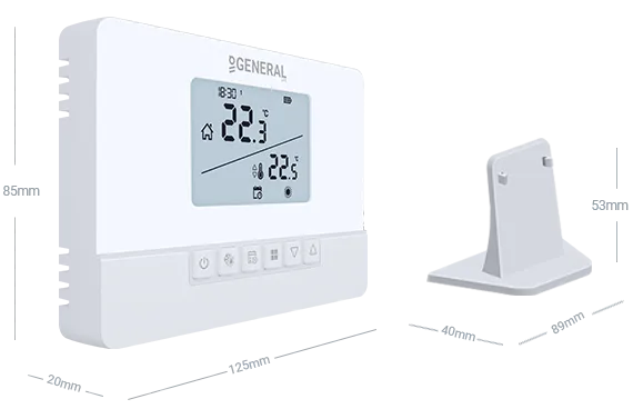 ILLONA HT300S RF Wireless Room Thermostat Technical Data