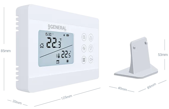 ILLONA HT330S RF Wireless Room Thermostat Technical Data