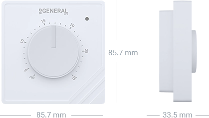 MITRA HT10 Wired Room Thermostat Technical Data