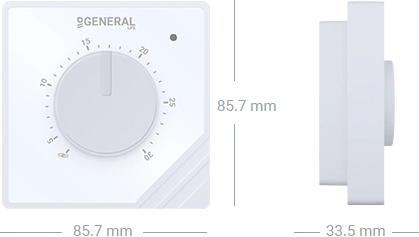 MITRA HT10S Wired Room Thermostat Technical Data