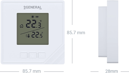 MITRA HT15 Wired Room Thermostat Technical Data