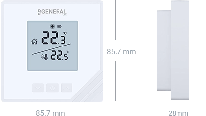 MITRA HT15S Wired Room Thermostat Technical Data