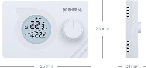 MITRA HT220 Wired Room Thermostat Technical Data