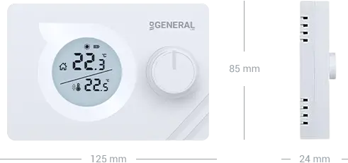 MITRA HT220S Wired Room Thermostat Technical Data