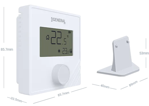 MITRA HT25 RF Wireless Room Thermostat Technical Data