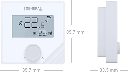 MITRA HT25S Wired Room Thermostat Technical Data