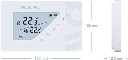 MITRA HT380S Wired Room Thermostat Technical Data