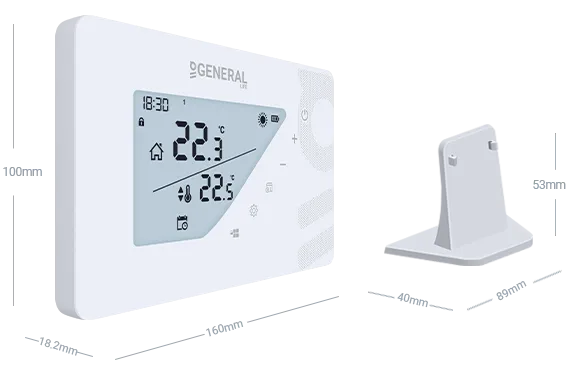 MITRA HT430S RF Wireless Room Thermostat Technical Data