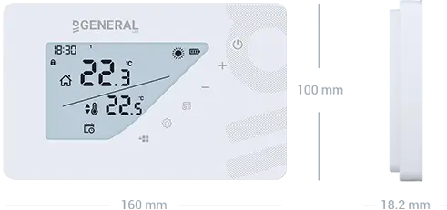 MITRA HT430S Wired Room Thermostat Technical Data