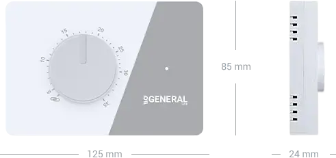 NORA HT110S Wired Room Thermostat Technical Data