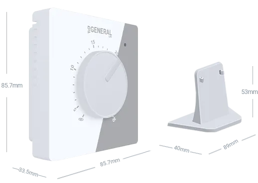 NORA HT11S RF Wireless Room Thermostat Technical Data